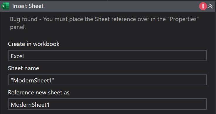 Excel Bug